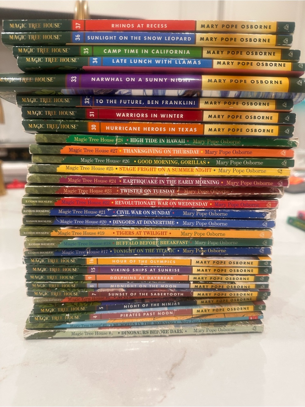 Magic Tree House Chapter Book Stack - Mary Pope Osborne - Multicolor Spines